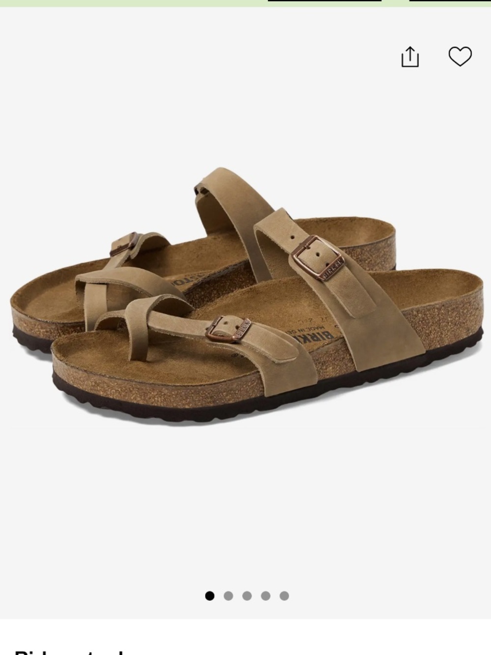 Birkenstock Mayari Oiled Leather Women’s Sandals 10-10.5 Boho Minimalist